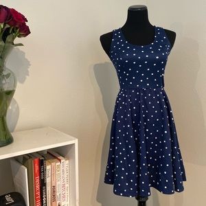 Navy Polka Dot Jessica Simpson Summer Dress